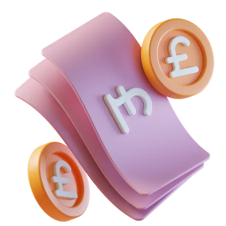 Pfund Geld  3D Icon