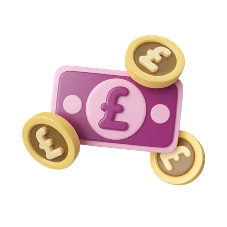 Pfund Geld  3D Icon