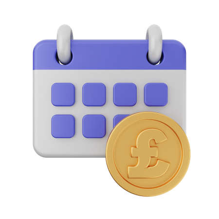 Pfund-Kalender  3D Icon