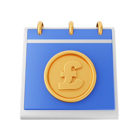 Pfund-Kalender  3D Icon