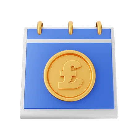 Pfund-Kalender  3D Icon