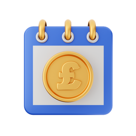 Pfund-Kalender  3D Icon