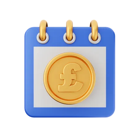 Pfund-Kalender  3D Icon