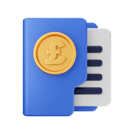 Pfund-Ordner  3D Icon