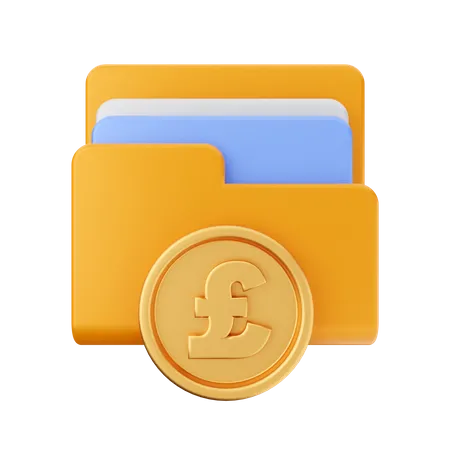 Pfund-Ordner  3D Icon