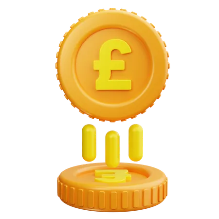 Pfund Sterling  3D Icon