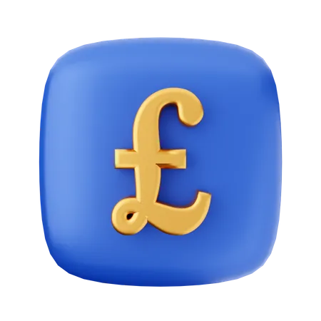 Pfund Sterling  3D Icon