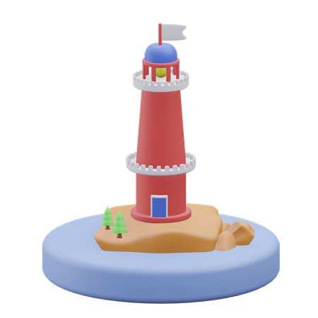 Phare  3D Icon