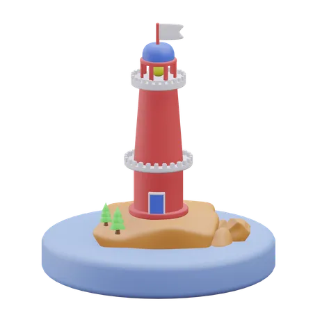 Phare  3D Icon