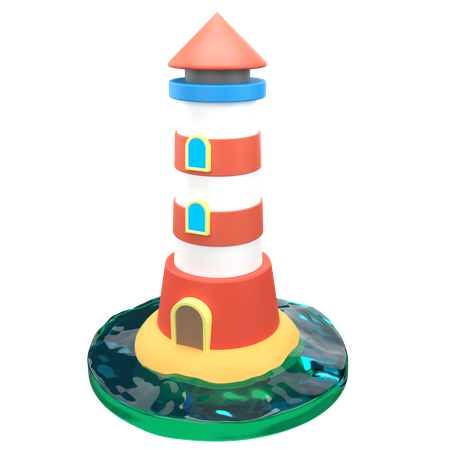 Phare  3D Icon