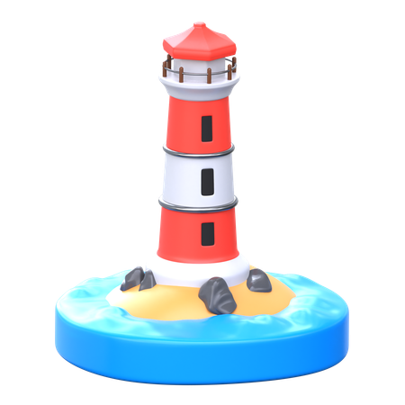 Phare  3D Icon