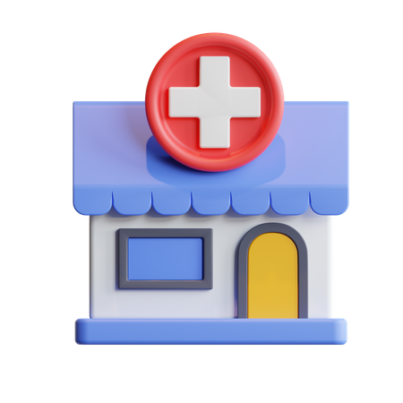 Pharmacie  3D Illustration