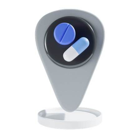 Emplacement de la pharmacie  3D Icon