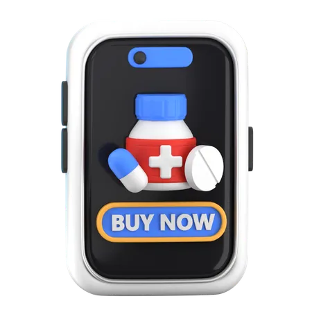 Pharmacie en ligne  3D Icon