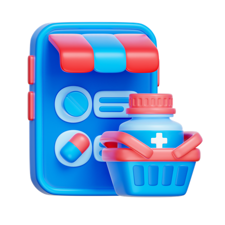 Pharmacie en ligne  3D Icon