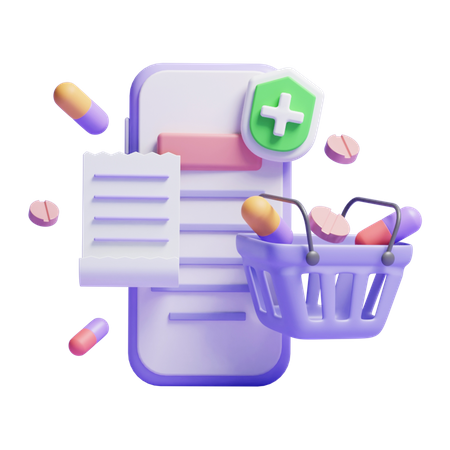 Pharmacie en ligne  3D Icon