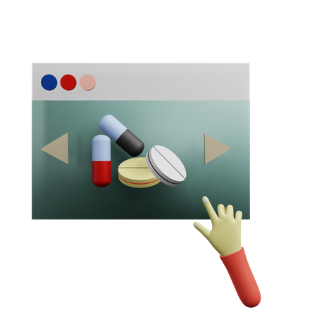 Pharmacie en ligne  3D Icon