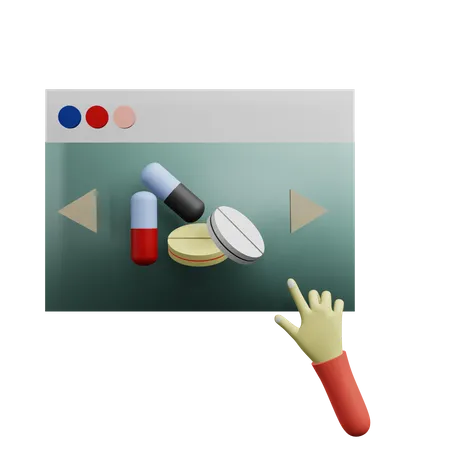 Pharmacie en ligne  3D Icon