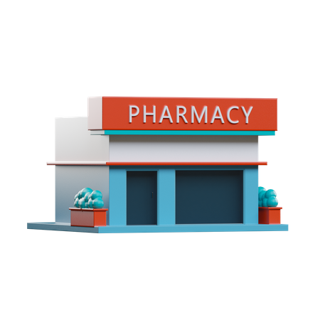 Pharmacie  3D Illustration