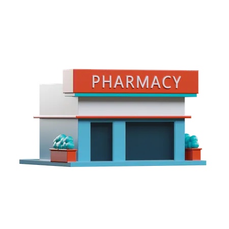 Pharmacie  3D Illustration