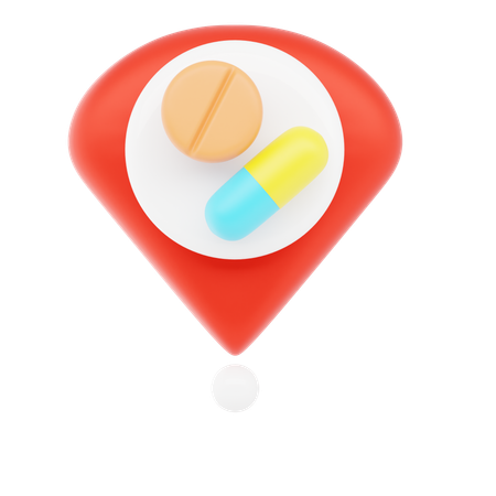 Épinglette de pharmacie  3D Icon