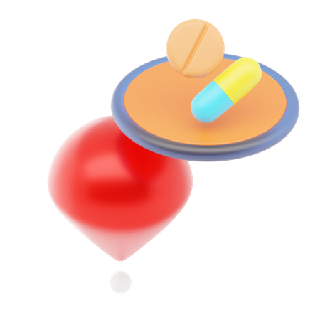 Épinglette de pharmacie  3D Icon