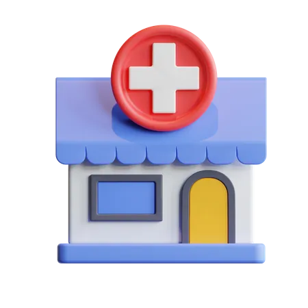 Pharmacy  3D Illustration