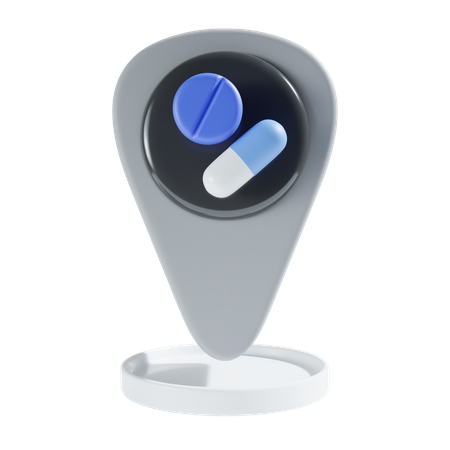 Pharmacy Location  3D Icon