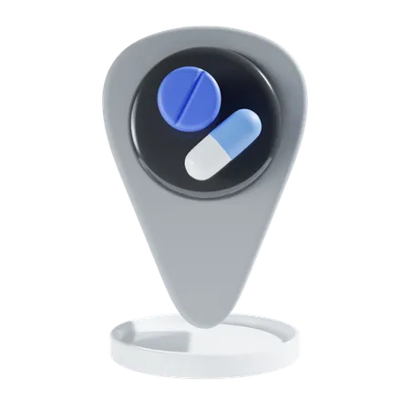 Pharmacy Location  3D Icon