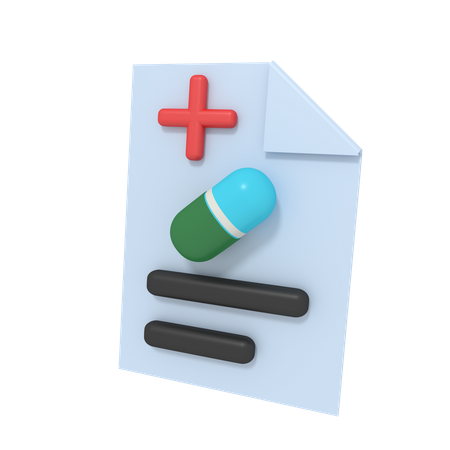 Pharmacy Report  3D Icon