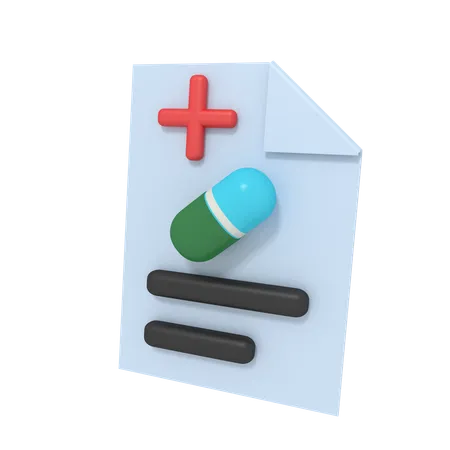 Pharmacy Report  3D Icon