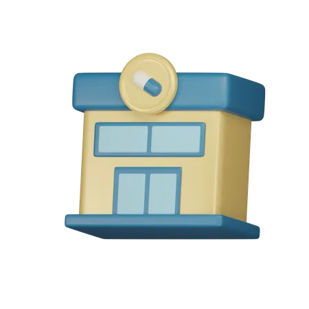 Pharmacy Shop  3D Icon