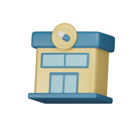 Pharmacy Shop  3D Icon