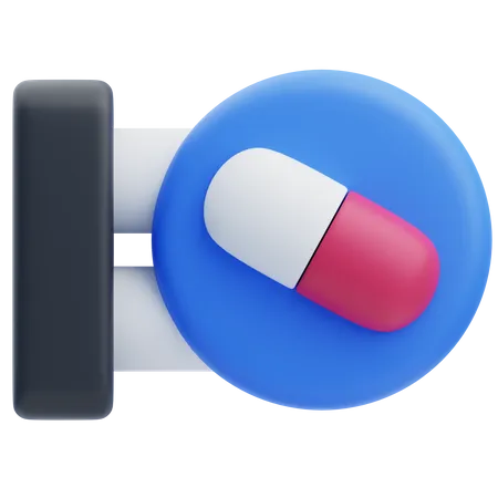 Pharmacy Sign  3D Icon