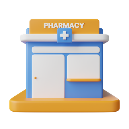 Pharmacy Store  3D Icon