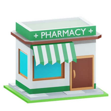 Pharmacy Store  3D Icon