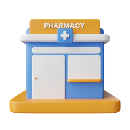Pharmacy Store  3D Icon