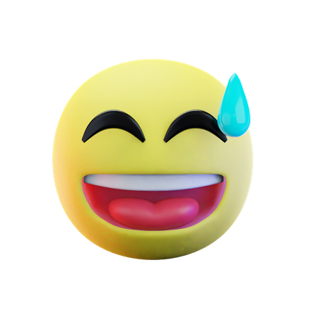Phew Emoji  3D Icon