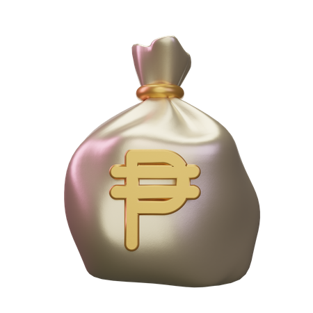 Philippine Money Sack  3D Icon