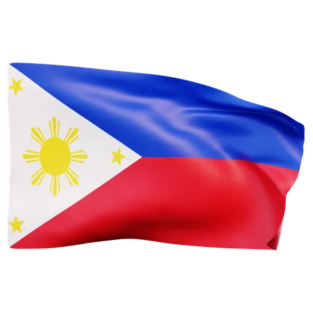 Philippinische flagge  3D Icon