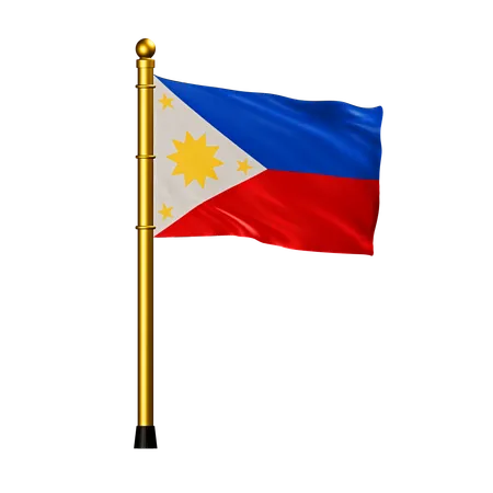 Philippinische flagge  3D Icon