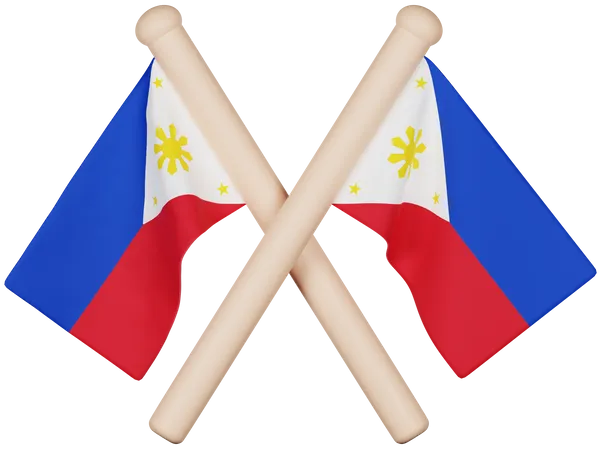 Philippinische flagge  3D Icon