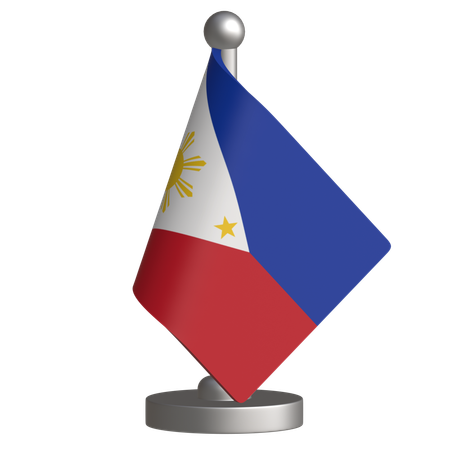 Philippinen Tischflagge  3D Icon