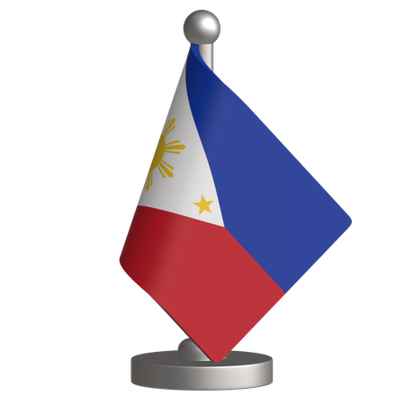 Drapeau de bureau des Philippines  3D Icon