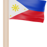 philippines flag 3d illustration