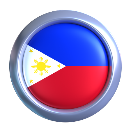 Philippines Flag Emblem  3D Icon
