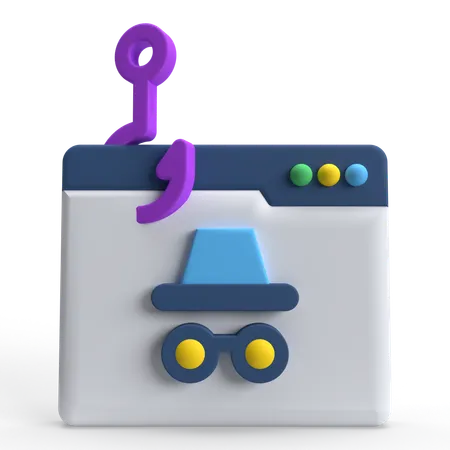 フィッシング  3D Icon