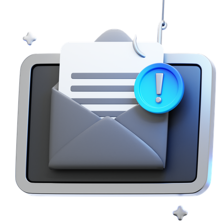 Phishing Alert  3D Icon