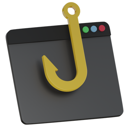 Phishing attack  3D Icon