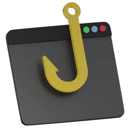 Phishing attack  3D Icon